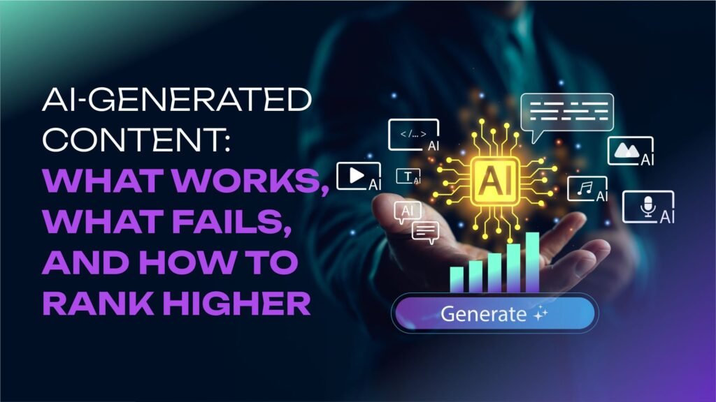 AI-generated content for SEO strategy to improve Google rankings